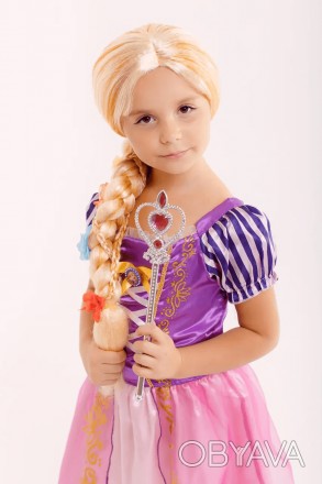  Платье Рапунцель для девочки 3-8 лет Карнавальный костюм одной из самых любимых. . фото 1