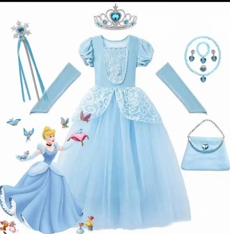  Сукня Попелюшки для дівчинки Чарівне плаття для справжньої принцеси на будь-яки. . фото 9