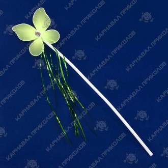  Волшебная палочка ФЕИ с мишурой зеленая DK1-0697 Размеры:изделие 42х9,5х0,5см, . . фото 4