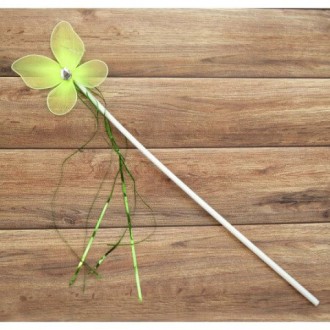  Волшебная палочка ФЕИ с мишурой зеленая DK1-0697 Размеры:изделие 42х9,5х0,5см, . . фото 2