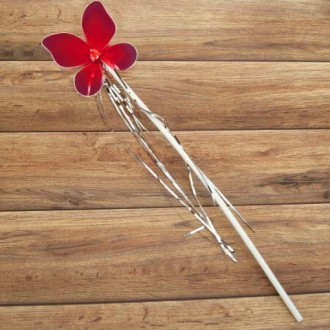  Волшебная палочка ФЕИ с мишурой красная DK1-0695 Размеры:изделие 42х9,5х0,5см, . . фото 2
