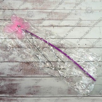  Чарівна паличка ФЕЇ з мішурою рожева DK1-0700 
 Розміри: виріб 42х9, 5х0, 5см, . . фото 4