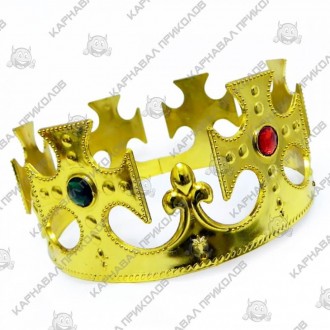  Корона Царя KGU-0569 Размеры: 60х8см Цвет: золотой Материал: пластик Производит. . фото 3