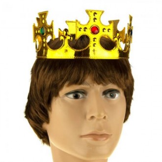 Корона Царя KGU-0569 Размеры: 60х8см Цвет: золотой Материал: пластик Производит. . фото 2