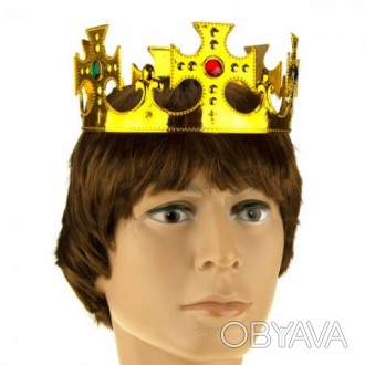  Корона Царя KGU-0569 Размеры: 60х8см Цвет: золотой Материал: пластик Производит. . фото 1