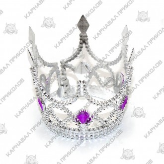  Корона Принцессы (серебро) KU0-9293 Размеры:8,5х7,5см Цвет:серебрянный Материал. . фото 3
