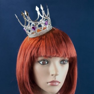  Корона Принцессы (серебро) KU0-9293 Размеры:8,5х7,5см Цвет:серебрянный Материал. . фото 2