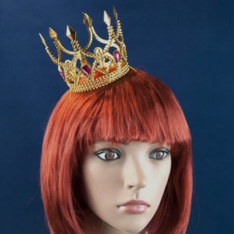  Корона Принцессы (золото) KGU-3833 Размеры:8,5х7,5см Цвет:золотой Материал:плас. . фото 2