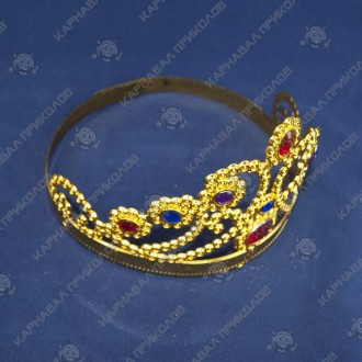  Корона Королевы KGU-0562 Размеры:12х59см Цвет:золотой, серебристый Материал:пла. . фото 4