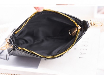 Женская мини сумочка клатч с цепочкой в стиле рептилия. Маленькая сумка с ключни. . фото 13