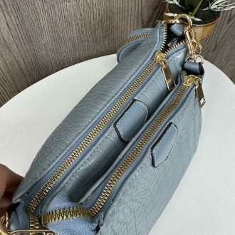 Женская мини сумочка клатч с цепочкой в стиле рептилия. Маленькая сумка с ключни. . фото 21