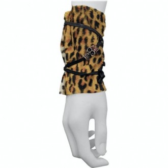  МАНЖЕТИ МАМБА 21-589Leopard Матеріал: штучне хутро Колір: леопардовий Обхват – . . фото 3