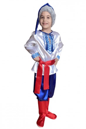  Карнавальный костюм Украинец №4 
 Основная ткань: атлас Отделочная ткань: искус. . фото 2