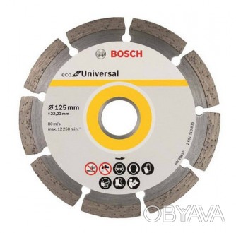 
Bosch ECO Universal 125-22,23 (2608615041) - это алмазный диск сегментного типа. . фото 1