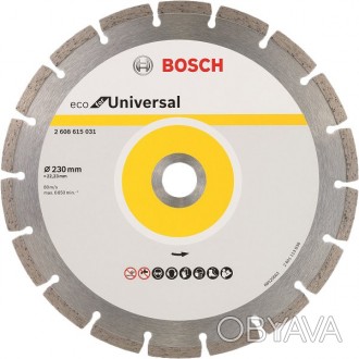 
Bosch ECO Universal 230-22,23 (2608615031) - это алмазный диск сегментного типа. . фото 1