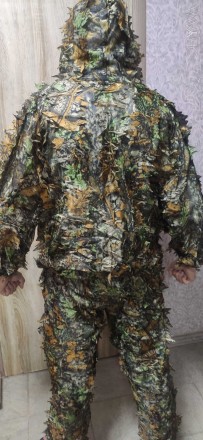 Розмір: XL/ XXL
Цей листяний камуфляжний костюм допоможе вам непомітно злитися . . фото 9