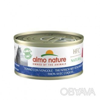 Almo Nature (Альмо Натюр) HFC Adult Cat Jelly Tuna&Clams - Консервированный корм. . фото 1