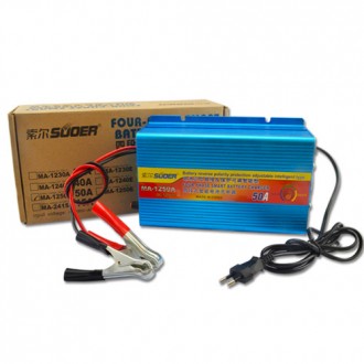 Зарядка аккумуляторная Suoer 12V 50A, MA-1250A 12V CHARGER
Для свинцевого або ге. . фото 2
