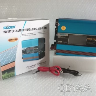 Инвертор напряжения + солнечная зарядка 500VA, SUS-500VA INVERTER WITH SOALR CHA. . фото 1