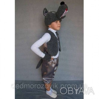  Волк. Детский карнавальный костюм Основная ткань: атлас;
Отделочная ткань: иску. . фото 1