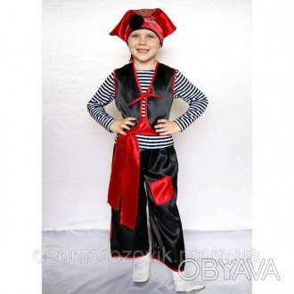  Пират. Детский карнавальный костюм (мальчик) Основная ткань: атлас Отделочная т. . фото 1