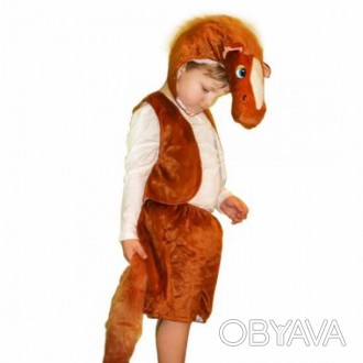  Дитячий костюм хутряний Кінь 
 Розмір: S, M, L Параметри розміру S: Довжина спи. . фото 1