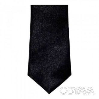 ЧЕРНЫЙ ГАЛСТУК классика тонкий 5 см.Узкие стильные галстуки. РазмерДлина ― 145 с. . фото 1
