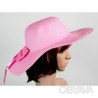  Солом'яний капелюх Інегал 40 см рожевий 
 Жіночі солом'яні капелюхи – найелеган. . фото 1