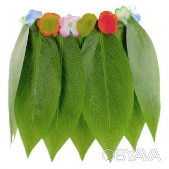  Гавайская юбка Тропические листья Короткая гавайская юбка Хула легко одевается.. . фото 1