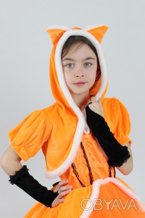  Лиса №3. Детский карнавальный костюм Основная ткань: велюр; Отделочная ткань: а. . фото 1