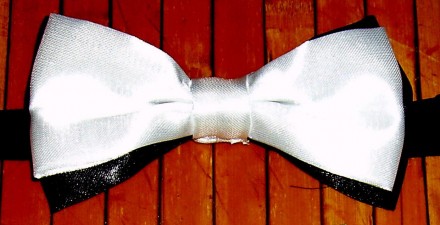  Краватка-метелик БІЛО-ЧОРНИЙ двошаровий . Код 08030 Призначення Унісекс доросли. . фото 2