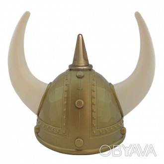  Шлем Викинга пластмасса KGU-0652 Размеры: диаметр шлема 20см, высота 20см, внут. . фото 1