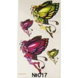  Перекладна тату 19х10см Метелики GAT-5544 Розміри: 19х10см Колір: з різнобарвни. . фото 2
