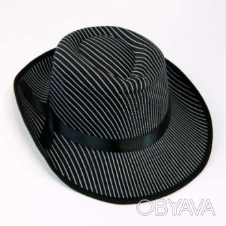  Шляпа мужская Мафия (черная) KSH-2545 Размеры: диаметр с полями 31см, ширина по. . фото 1
