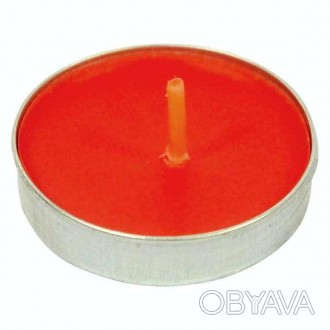  Свеча таблетка красная Красная свеча таблетка. Размер диаметр 3,8 см, высота 0,. . фото 1