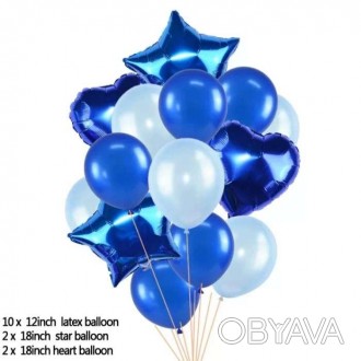 Набор шариков (уп.14шт) синий