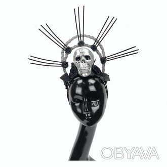  Обруч Donna Луиса Оригинальный обруч, декорированный черными лучами, черепом sh. . фото 1