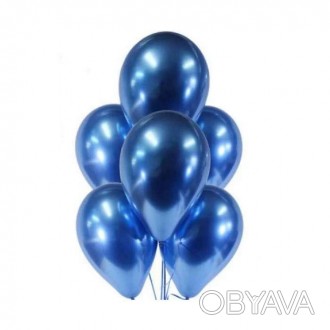  Шарики "12" дюймов хром синие (уп.50шт.) Воздушные шарики – это прекрасная возм. . фото 1