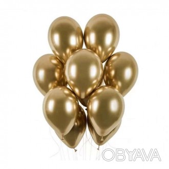  Кульки "12" дюймів хром золото (уп.50шт.) Повітряні кульки – це чудова можливіс. . фото 1