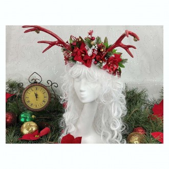 Рога на обруче Олень Christmas. Киев. фото 1 Рога на обруче Олень Christmas. Киев. фото 1