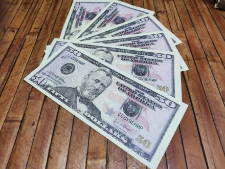  Сувенірні Гроші 50 доларів 80 шт/уп, пачка баксів 
 Сувенірні банкноти – майже . . фото 5