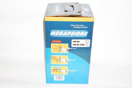Громкоговоритель мегафон (рупор) Megaphone HW-8C 15W
Рупор Мегафон HW-8C ― всеп. . фото 3