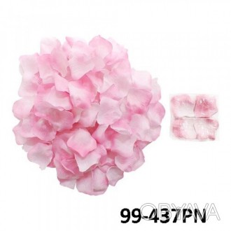  Пелюстки троянд (близько 120 пелюсток у 1 упаковці) рожеві 99-437PN Яскраві пел. . фото 1