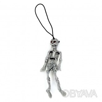  Скелет гумовий підвісний сірий 15-136GY Матеріал Скелет - Гума
 Колір
 Скелет -. . фото 1