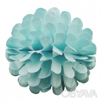  Бумажный шар цветок 20см (голубой 0001) BSS-5184 Размеры: диам. 20см
 Цвет: гол. . фото 1