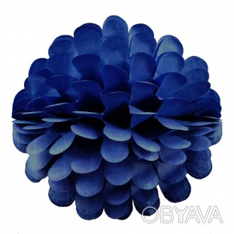  Паперова куля квітка 20см (блакитно-синя 0005) BSS-6535 Розміри: діам. 20см Кол. . фото 1