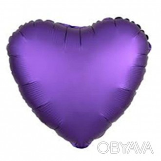  Кулька (45см) Серце фіолетовий матовий VSH-8461 Розміри: 45х45см Колір: фіолето. . фото 1