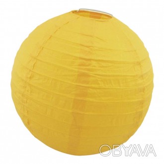  Декор підвісний Куля (40см) жовта DD1-1772 Розміри: діам. 40см Колір жовтий Мат. . фото 1