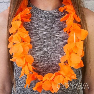  Гавайские леи Орхидеи (оранжевые) DKO-7745 Размеры: длина 60см
 Цвет: оранжевый. . фото 1
