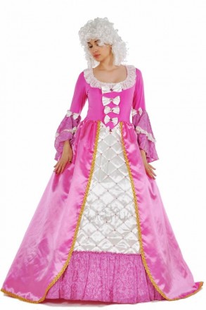  Костюм у стилі бароко рожевий ВЖ303 Склад: сукня Тканина: атлас, мереживо, фати. . фото 3